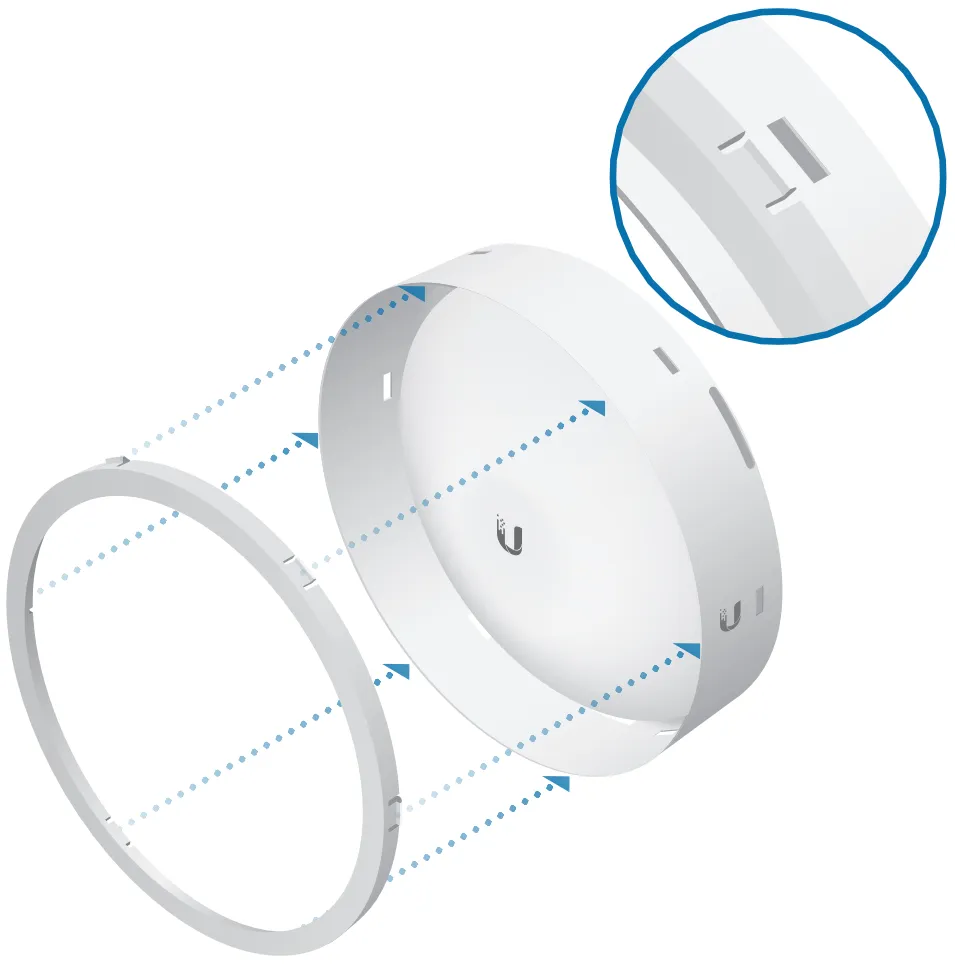 Ubiquiti ISO-BEAM-16 | Aislador | para nanobeam 16 2