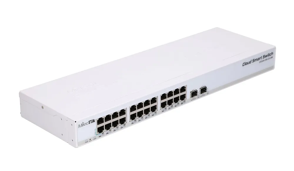 MikroTik CSS326-24G-2S+RM | Switch | 24x RJ45 1000Mb/s, 2x SFP+ Typ obudowyMetalowa
