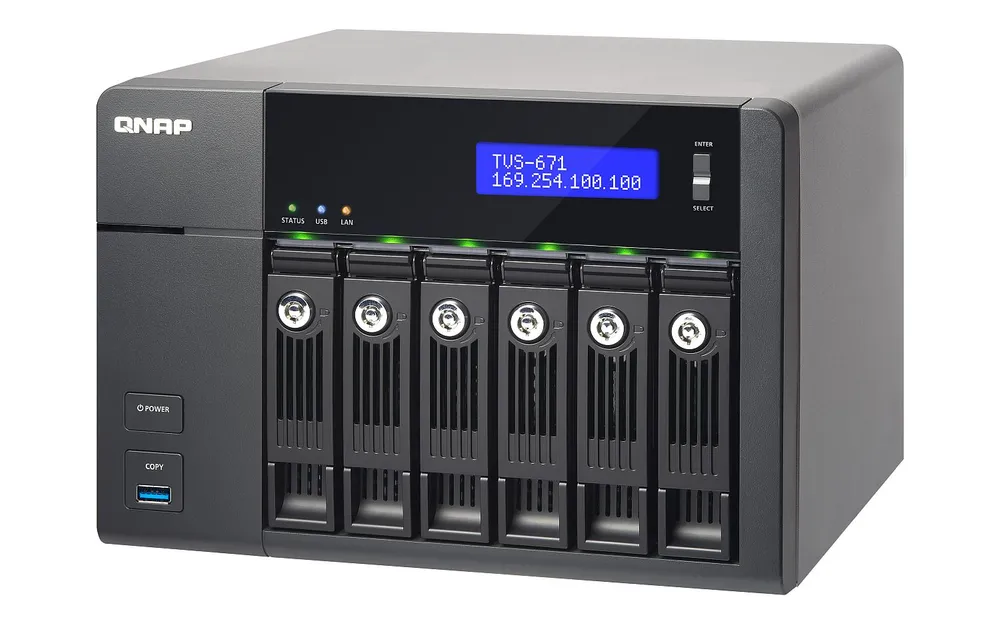 QNAP TVS-671-I3-4G Maksymalna ilość dysków6