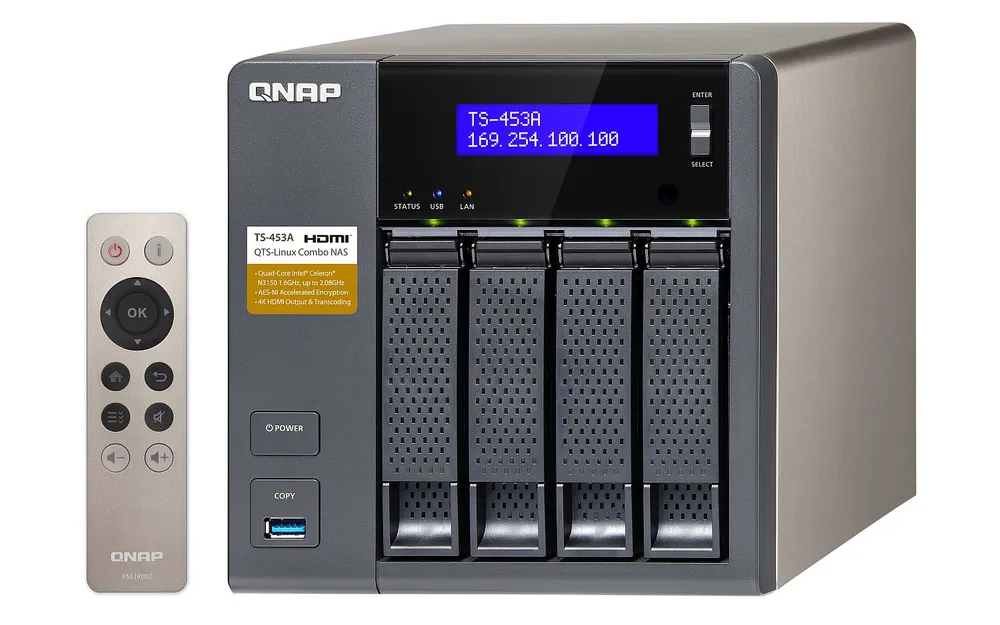 TS-451A-4G | Server NAS | SATA 6Gbps, 4x Gbe LAN, 4x USB, max. 4x HDD/SSD Maksymalna ilość dysków4