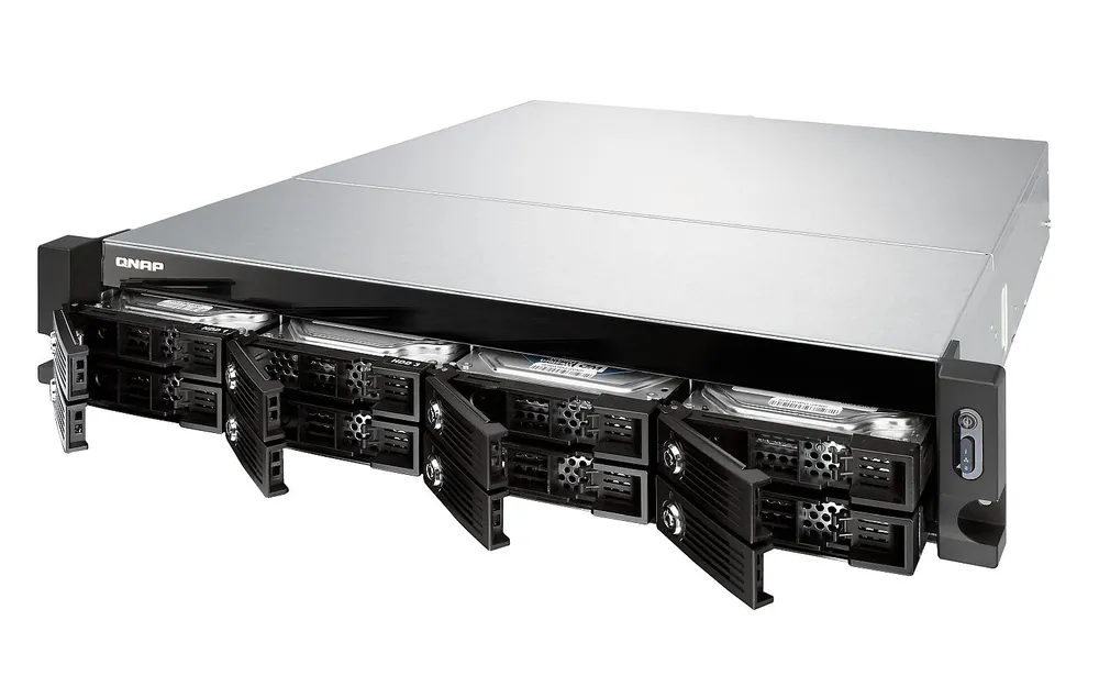 TS-853U | Servidor NAS | SATA 6Gbps, 4x Gbe LAN, 4x USB, máximo. 8x HDD/SSD, 2U rack Seria procesoraIntel Celeron Quad-Core