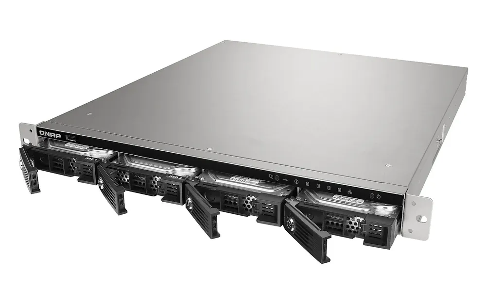 TS-453U-RP | Server NAS | SATA 6Gbps, 4x Gbe LAN, 5x USB, max. 4x HDD/SSD, 1U rack Seria procesoraIntel Celeron Quad-Core