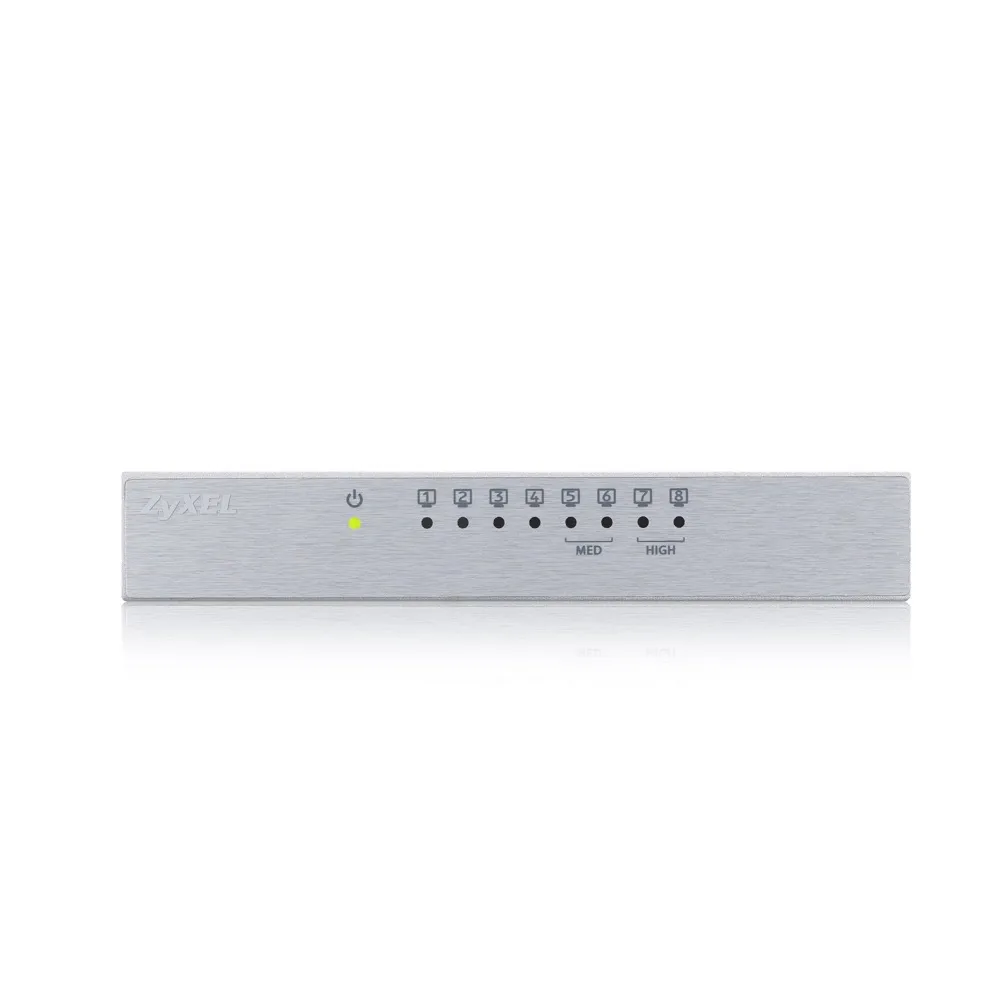 Zyxel GS-108B V3 | Switch | 8x RJ45 1000Mb/s, caja de metal, no gestionado Typ obudowyDesktop