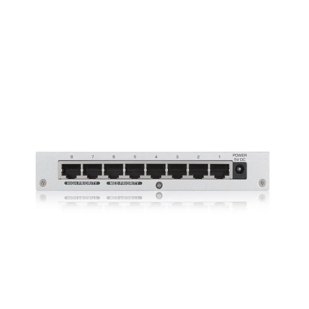 Zyxel GS-108B V3 | Switch | 8x RJ45 1000Mb/s, caja de metal, no gestionado Warstwa przełączania2