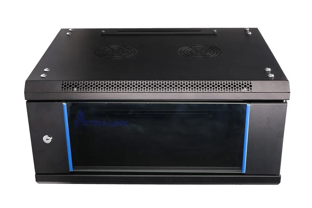 Extralink 4U 600x450 Preto | Armário de rack | montado na parede Typ szafyWisząca