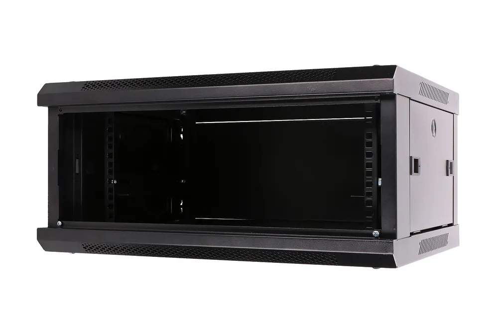Extralink 4U 600x450 Preto | Armário de rack | montado na parede Rodzaj drzwiPrzeszklone