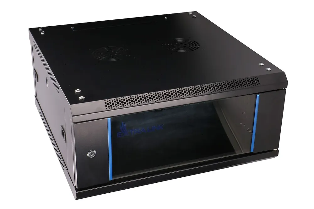 Extralink 4U 600x600 Negro | Armario rackmount | montaje en la pared Wysokość szafy4U