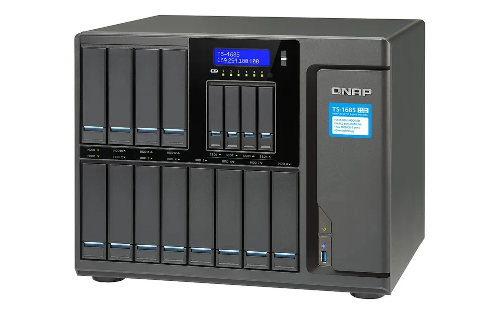 TS-1685-D1531-64GR | Server NAS | SATA 6Gbps, 4x Gbe LAN, 2x 10 Gbe LAN, max. 16x HDD/SSD Maksymalna ilość dysków16