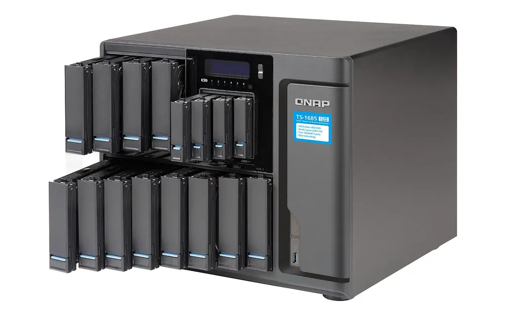 TS-1685-D1531-64GR | Server NAS | SATA 6Gbps, 4x Gbe LAN, 2x 10 Gbe LAN, max. 16x HDD/SSD Seria procesoraIntel Xeon /Six-Core/