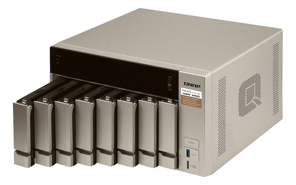TVS-873-8G Seria procesoraAMD Quad-Core