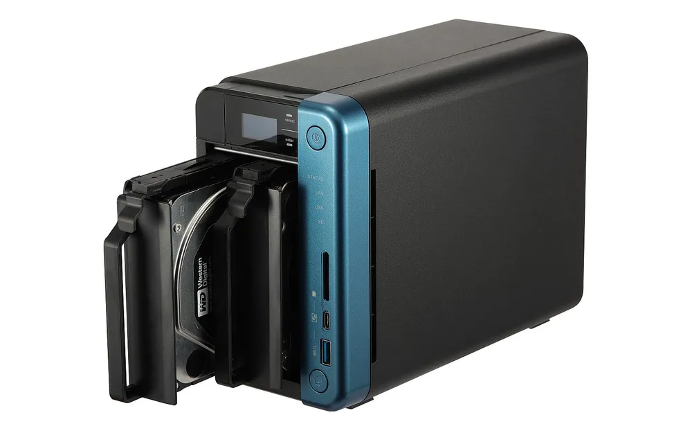 TS-253B-8G | Server NAS | SATA 6Gbps, 2x Gbe LAN, 5x USB, max. 2x HDD/SSD Seria procesoraIntel Celeron Quad-Core