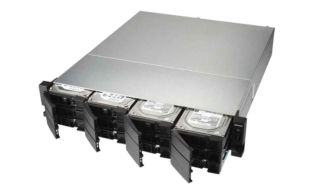 TS-1231XU-RP-4G | Server NAS | SATA 6Gbps, 2x Gigabit LAN, 2x SFP+, max. 12x HDD/SSD, 2U rack Ilość zainstalowanych dysków0