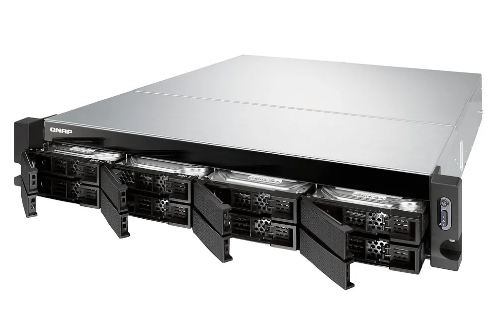TS-831XU-4G | Server NAS | SATA 6Gbps, 2x Gbe LAN, 2x SFP+, 4x USB, max. 8x HDD/SSD, 2U rack Ilość zainstalowanych dysków0