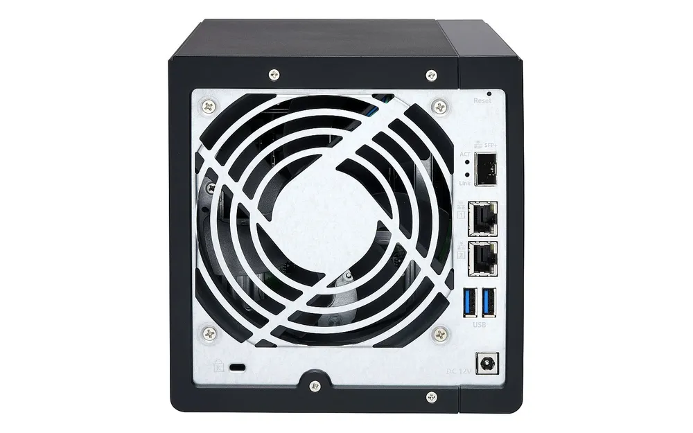 TS-431X-2G | Servidor NAS | SATA 6Gbps, 2x Gbe LAN, 1x SFP+, 3x USB, max. 4x HDD/SSD Ilość zainstalowanych dysków0