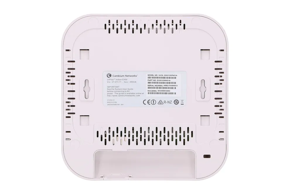 Cambium CNPILOT E400 | Punto de acceso | AC MIMO, 2,4GHz, 5GHz, 1x RJ45 1000Mb/s Ilość portów WANNie dotyczy