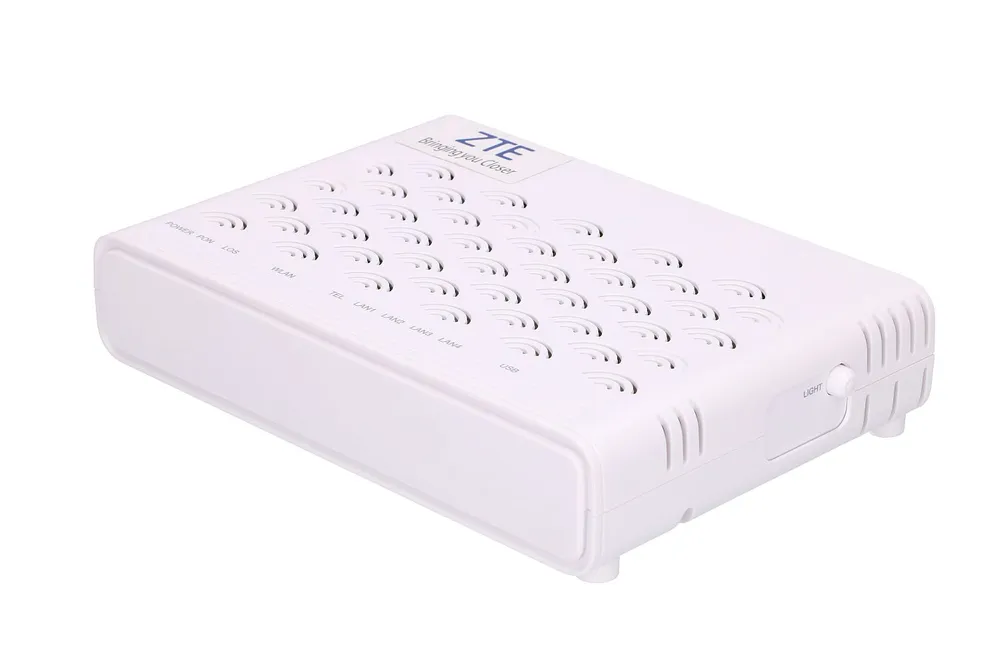 F623 | ONT | WiFi, 1x GPON, 3x RJ45 100Mb/s, 1x RJ45 1000Mb/s, 1x RJ11, 1x USB Standardy sieci bezprzewodowejIEEE 802.11n