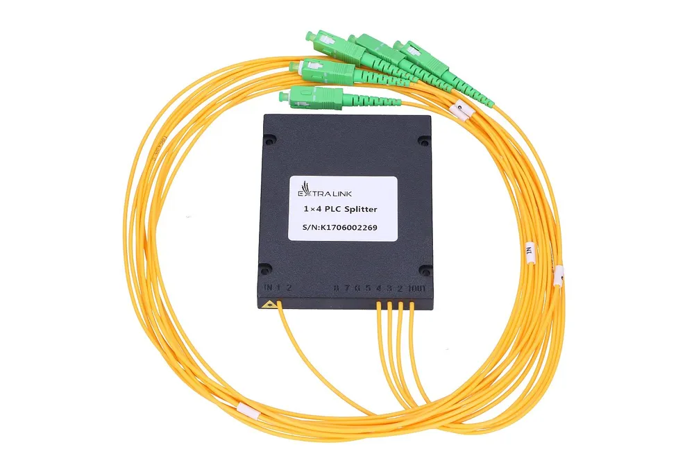 Extralink 1:4 PLC SC/APC | Splitter | 2,0mm, 1,5m, G657A, modulo ABS Długość1.5m