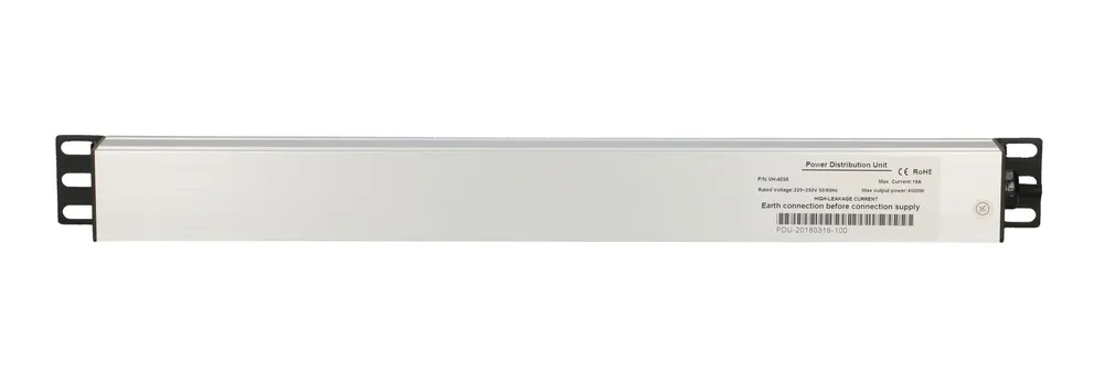 Extralink EXPDU6EU SW | Enchufe multiple | 19" 1U, enchufes 6 EU 3