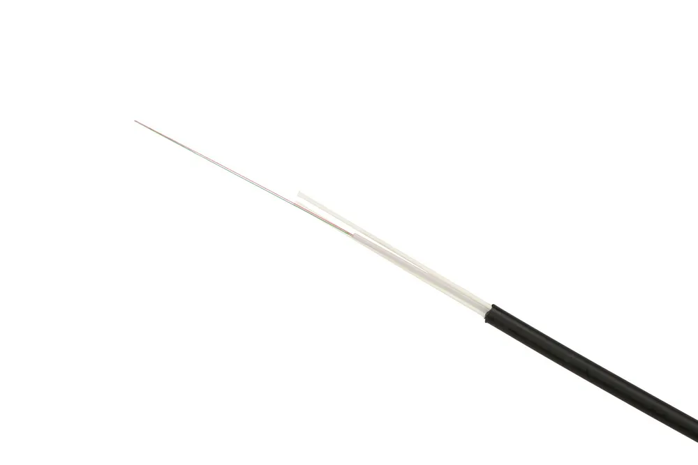 Extralink 2F | Cable de fibra óptica| 1kN FRP, 2J, monomodo, G.652D, 5,5mm, aereo, 2km Liczba włókien kabla światłowodowego2F