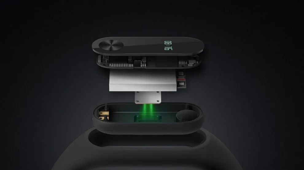 Xiaomi Mi Band 2 | Inteligentní sportovní náramek | Krokoměr, měření srdeční frekvence, IP67 Klasa szczelnościIP67