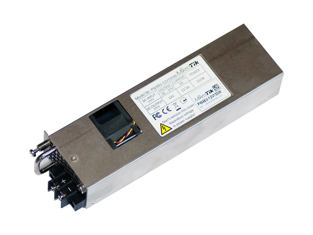 MikroTik PW48V-12V150W | Fuente de alimentación | 12V, 150W Moc zasilacza> 100W