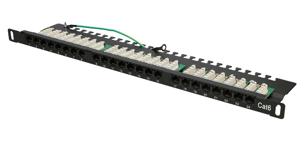 Extralink CAT6 UTP 0,5U | Patchpanel | 24 porty 0