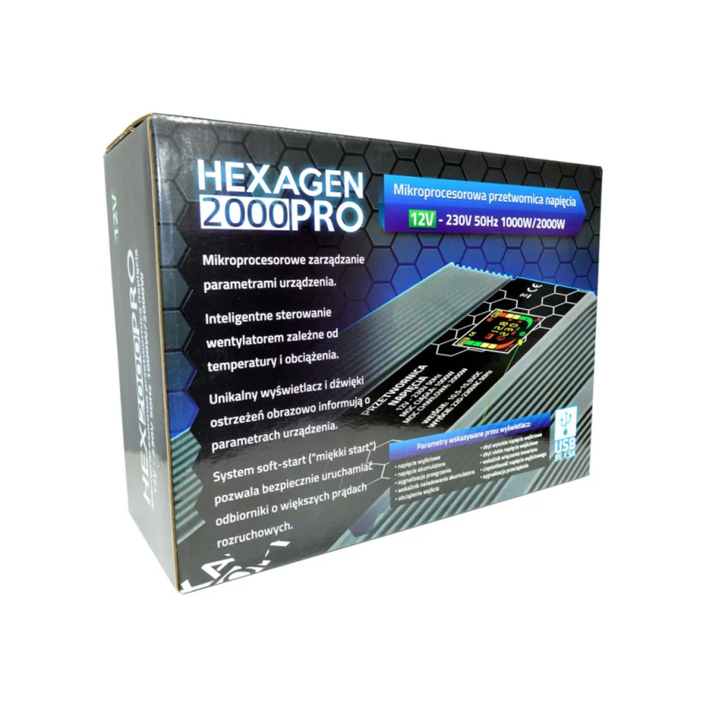 HEX 2000 PRO 12V | Převodník napětí | 2000W Napięcie wejściowe12V