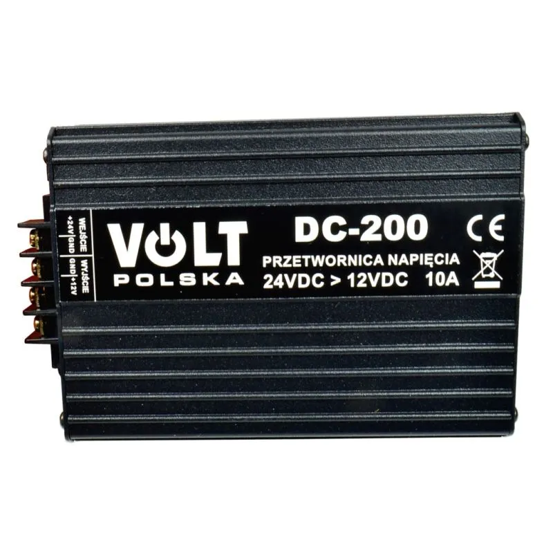 DC-200 24/12V 10A | Převodník napětí | 200W Rodzaj konwersjiDC/DC