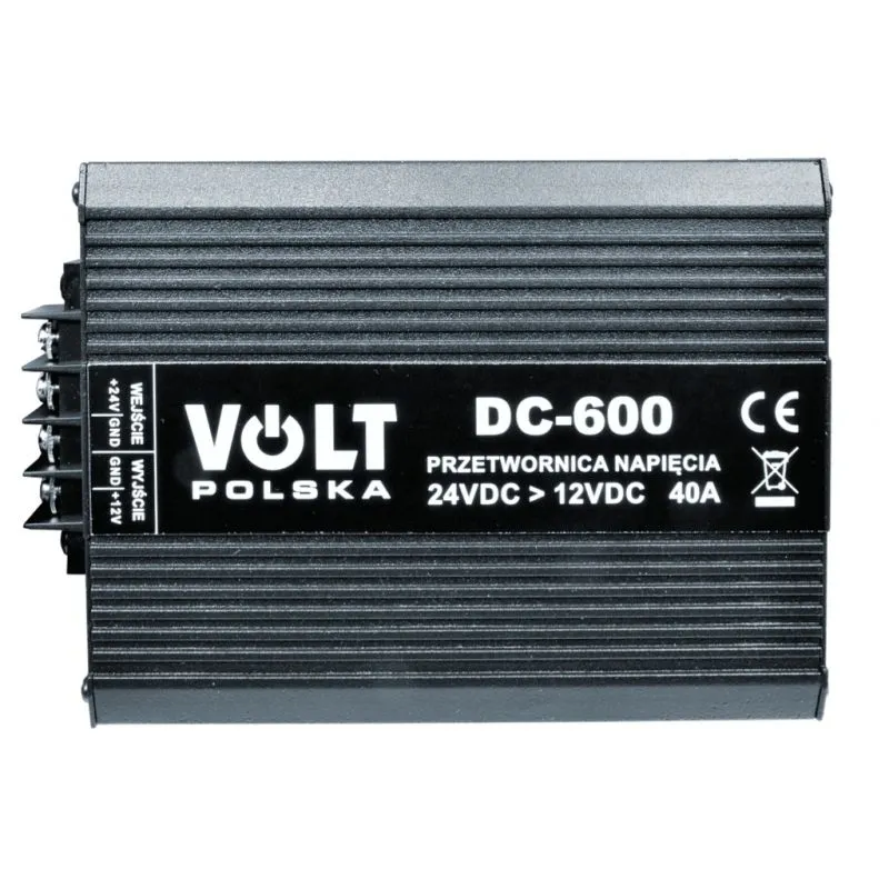 VOLTAJE DC-600 24/12V 40A | Convertidor de potencia | 600W Rodzaj konwersjiDC/DC