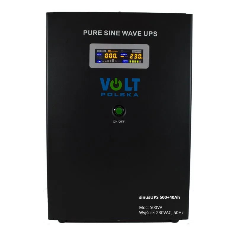 SINUS UPS 500 12V + 40Ah Aku | Fuente de alimentación | 500W Moc UPS (VA)500