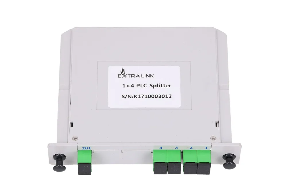 Extralink 1:4 PLC SC/APC | Splitter | Slot Type Liczba końcówek splittera1x4