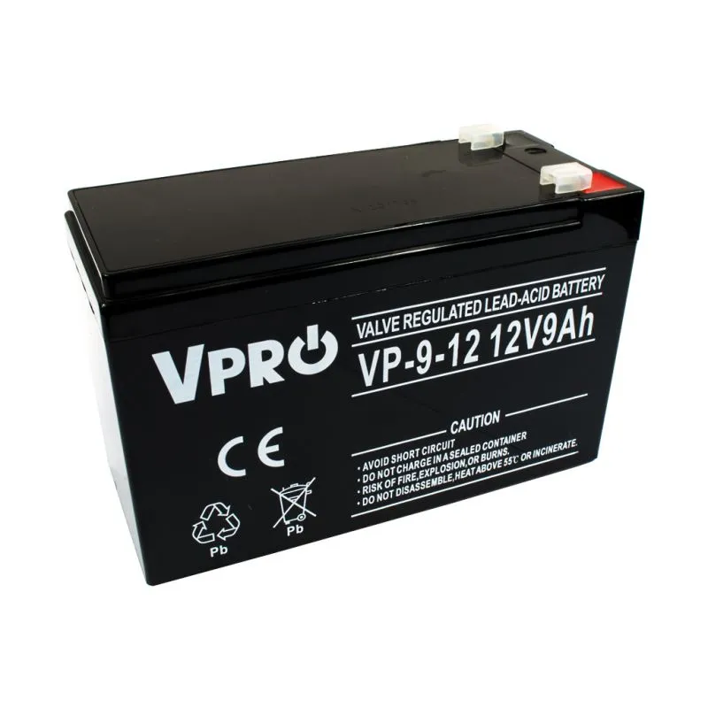 VPRO 9 Ah 12V | Acumulador | AGM VRLA Napięcie wyjściowe12V