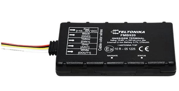 Teltonika FMB920 | Localizador GPS | Compact Tracker GNSS, GSM, Bluetooth, tarjeta SD Typ łączności2G