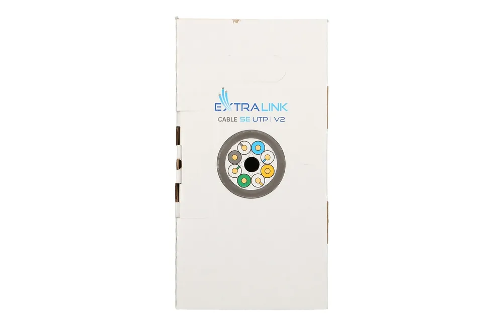 Extralink CAT5E UTP (U/UTP) V2 Interior | Par trenzado | 305M Kategoria kablaKat.5e