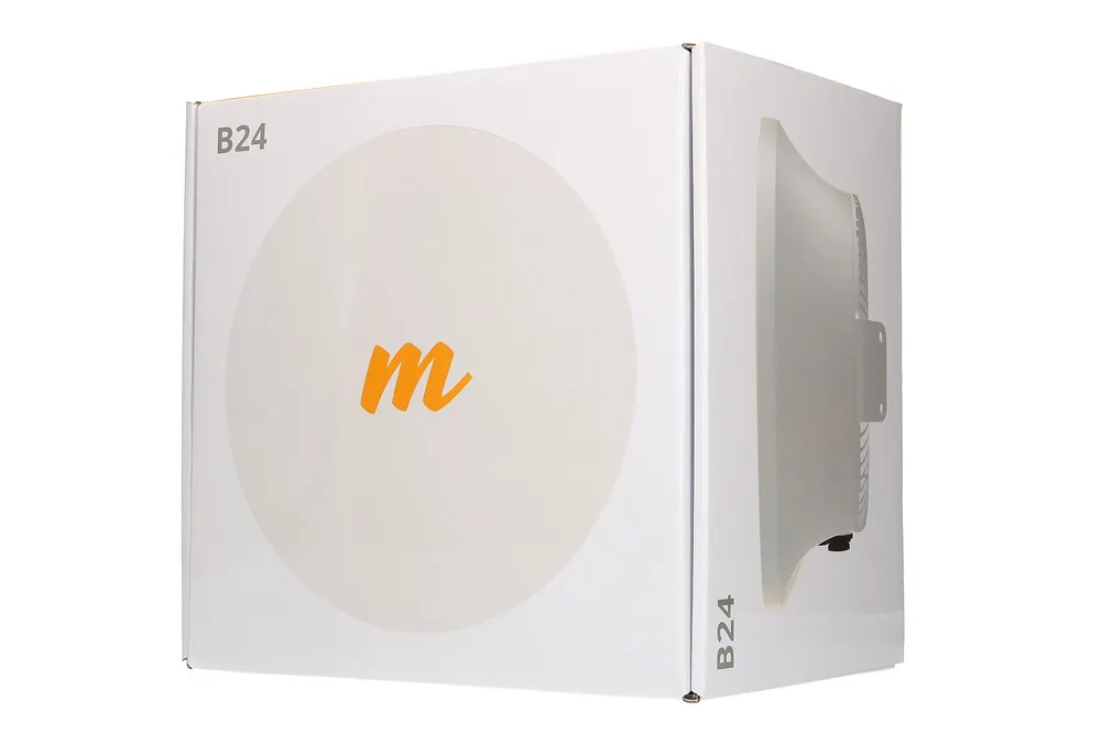 Mimosa B24 | Puente | 1,5Gbps, 24,00-24,25GHz, SFP, 3km, antena integrada de 33dBi 10
