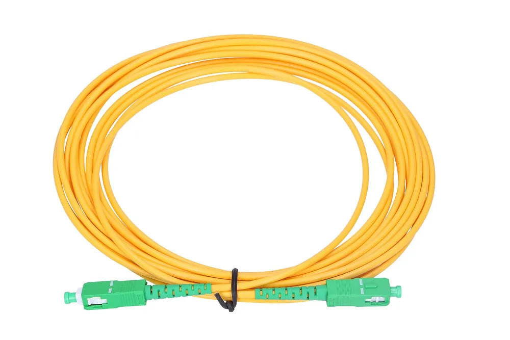 Extralink SC/APC-SC/APC | Patchcord | Jednomodový, Simplex, G652D, 3mm, 1m Długość1m