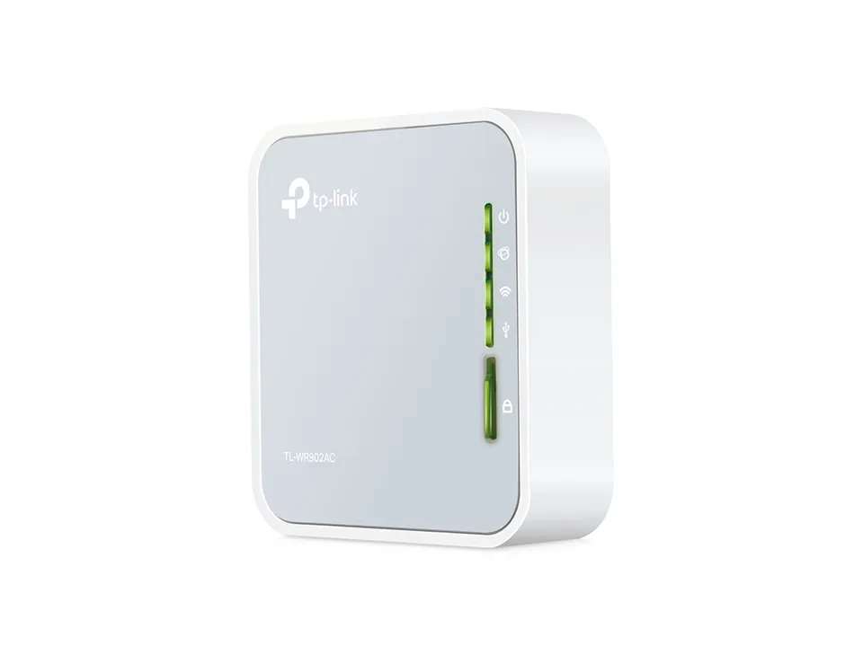 TP-Link TL-WR902AC | Router WiFi | 2,4GHz, 5GHz, AC750, 1x RJ45 100Mb/s, 1x USB Częstotliwość pracy2.4 GHz
