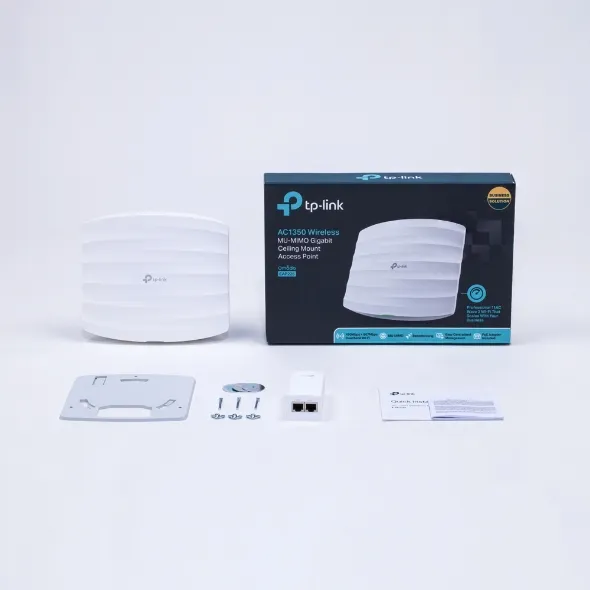 TP-Link EAP225 | Punto de acceso | MU-MIMO, AC1350, Dual Band, 1x RJ45 1000Mb/s Maksymalna prędkość transmisji bezprzewodowej1300 Mb/s