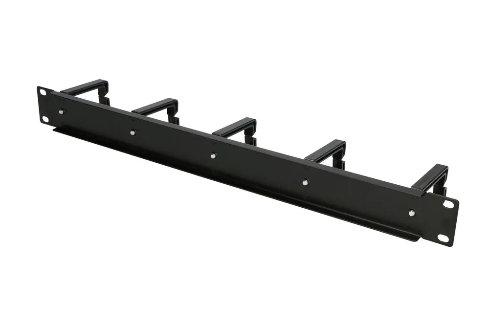 Extralink | Cable organizer | 1U with plastic rings 2