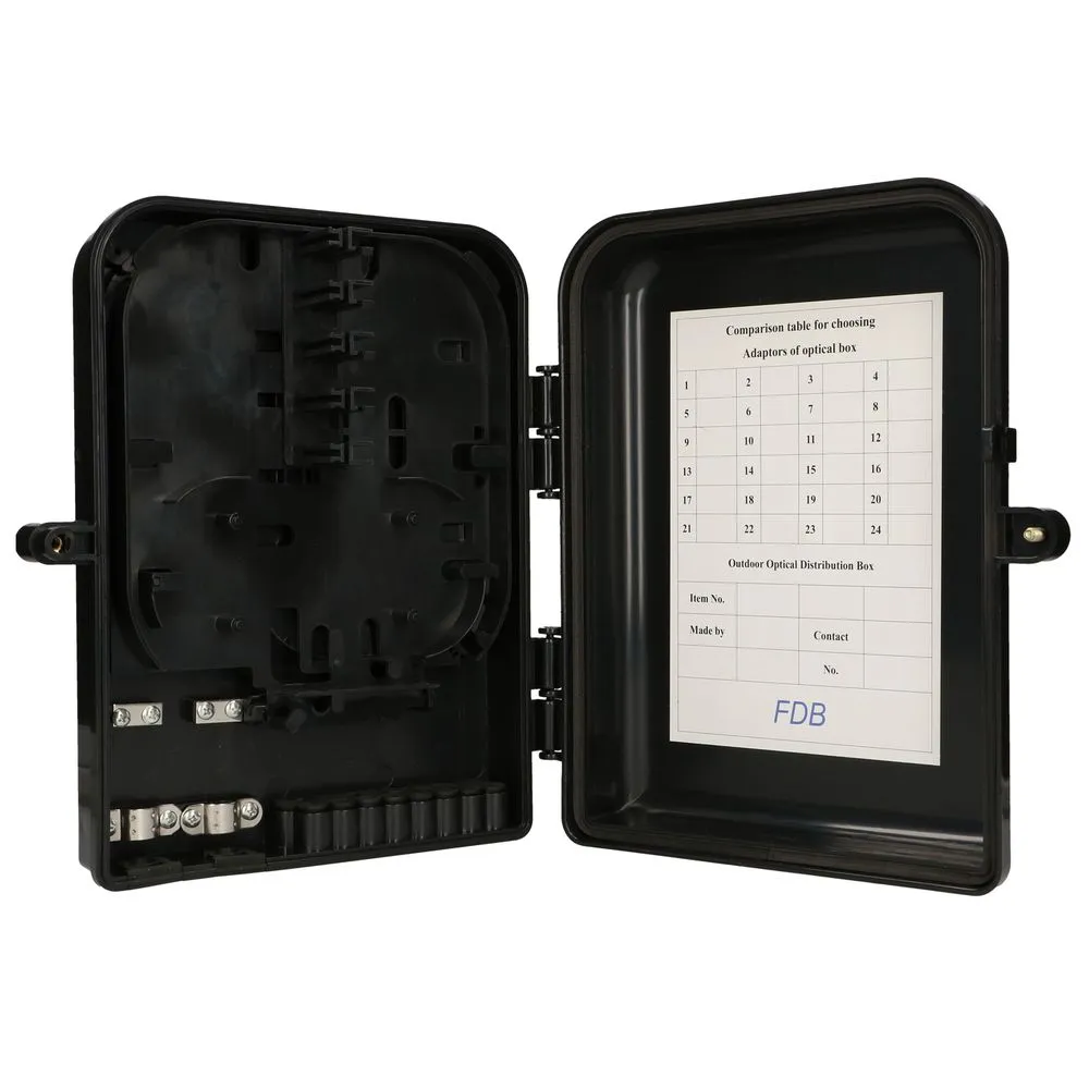 Extralink Eliza V2 | Caja de fibra óptica | 16 soldaduras, negro, mid-span KolorCzarny