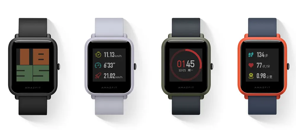 Xiaomi Amazfit Bip | Smartwatch | Czarny, GPS, Pulsometr, Wersja EU Wbudowane czujnikiCzujnik tętna