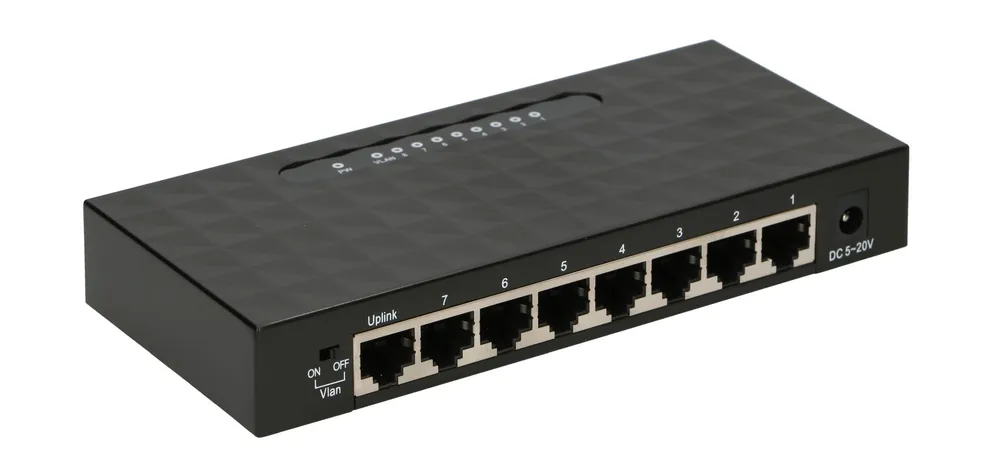 Extralink ENYO | Switch | 8x 10/100/1000Mb/s Gigabit, Desktop Warstwa przełączania2