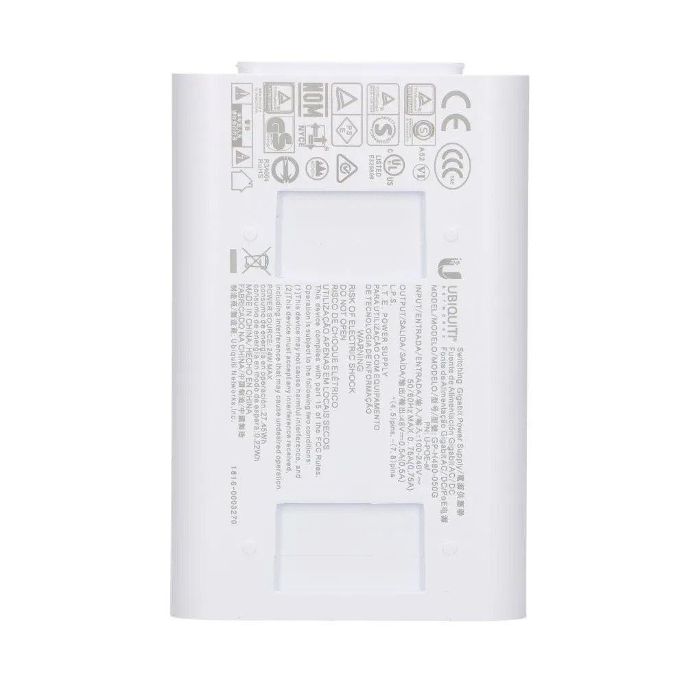 Ubiquiti U-POE-AF | PoE Injector | 2x RJ45 1
