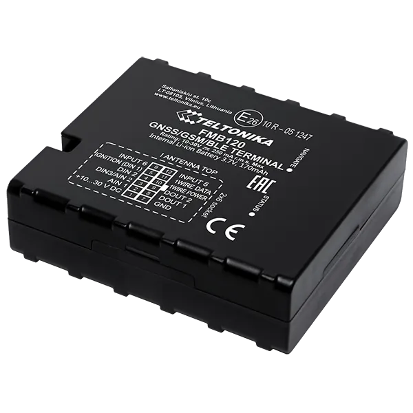 Teltonika FMB120 | Lokátor GPS| GNSS, GSM, Bluetooth, záložní baterie Pamięc wbudowana 128MB