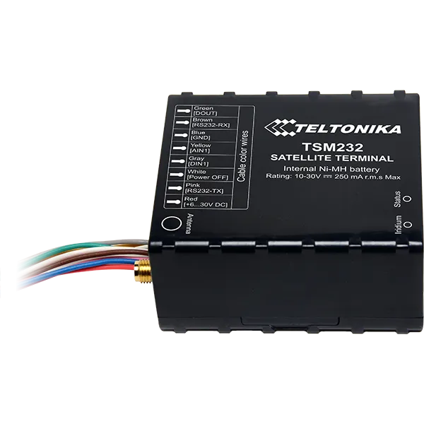 Teltonika TSM232 | Terminal de satélite IRIDIUM | Bateria reserva, para uso con dispositivos FM63XY y FMB630 0