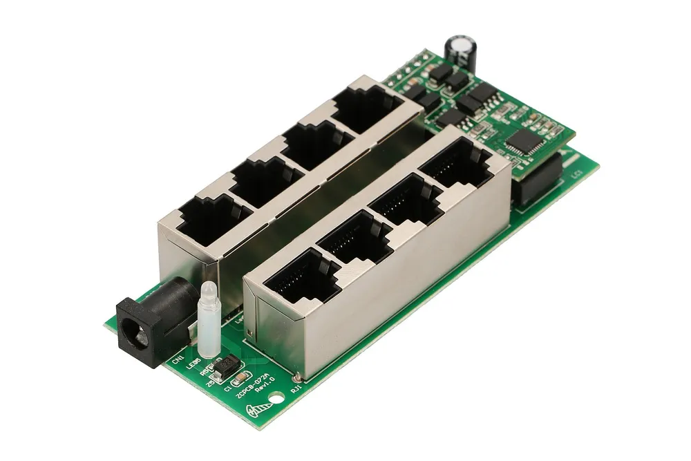 Extralink 4 Puertos | Gigabit PoE Inyector | Activo, 4 puertos Gigabit 802.3at/af, Modo A 7