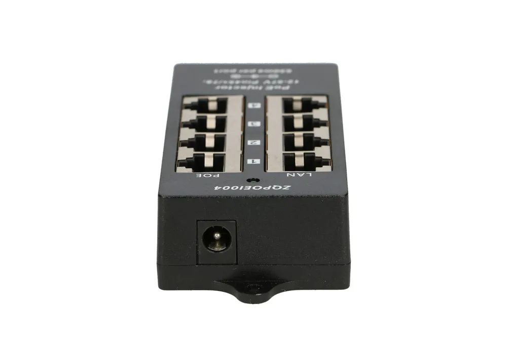 Extralink 4 Portový | PoE Injector | 4x 100Mb/s RJ45 Typ montażuŚcienny