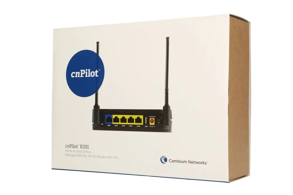 Cambium CNPILOT R201 | Router WiFi | VoIP Gateway, AC Dual Band, 4x RJ45 1000Mb/s, 2x RJ11 Standardy sieci bezprzewodowejIEEE 802.11ac