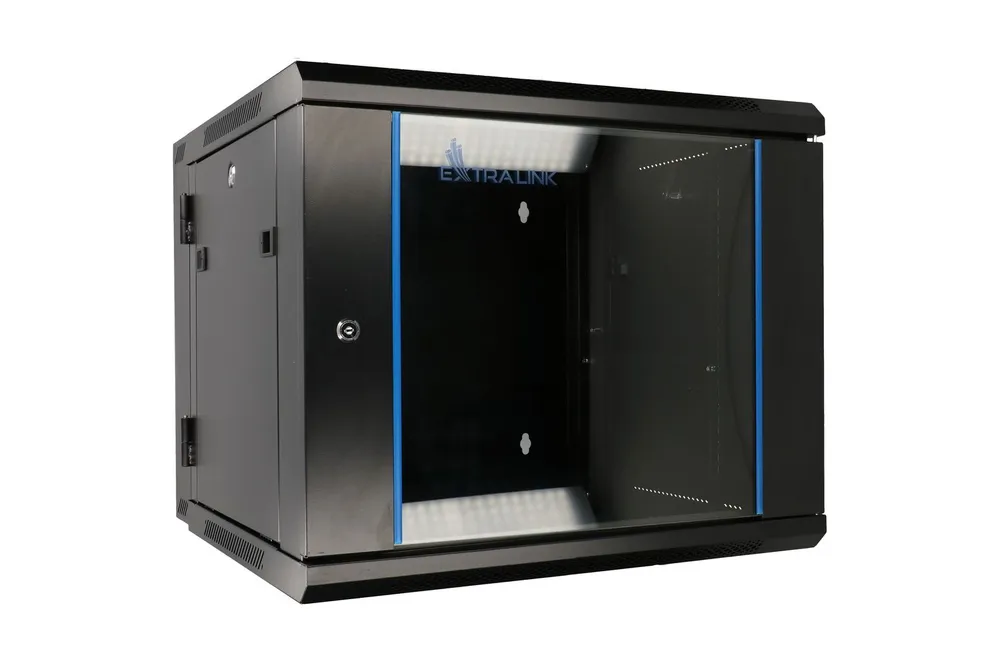 Extralink 6U 600x600 AZH Negro | Armario rackmount | montaje en la pared, tipo swing Typ szafyWisząca dwusekcyjna