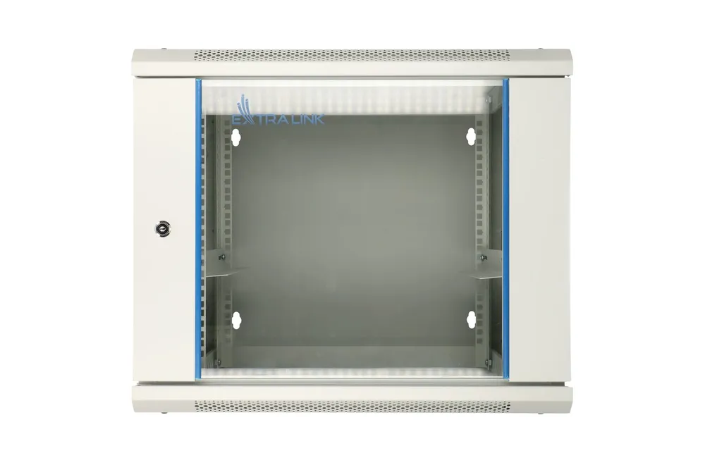 Extralink 9U 600x600 AZH Gris | Armario rackmount| montaje en la pared, tipo swing Wysokość szafy9U